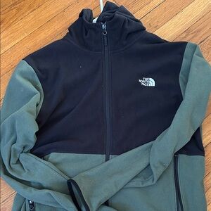Men’s M - EUC - The North Face Black and Green Jacket